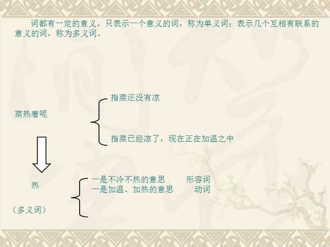 多义词墨水分别是哪两种意思