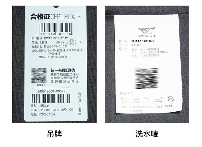 七匹狼捍冬风衣为什么挂牌上写的填充物是聚酯纤维啊？谢谢！货号是111170702903