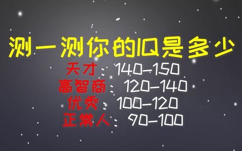 怎么测试出自己IQ是多少？
