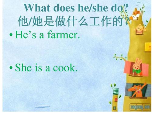 做什么的英语