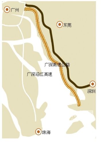 请问走广深沿江高速，深圳段有那几个入口，谢谢。