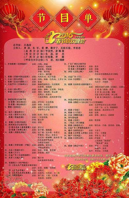 2014春晚节目单