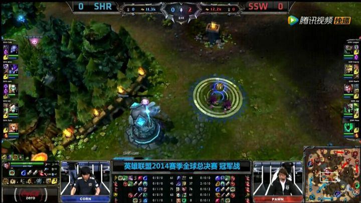 英雄联盟S4全球总决赛中，三星白总共输了几小局？