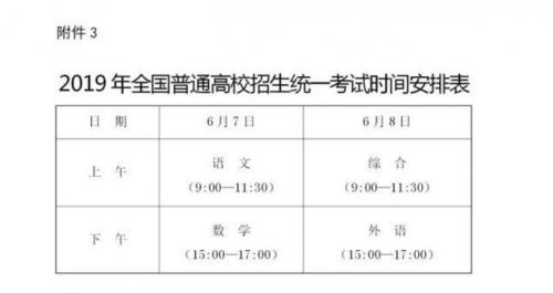 高考几点开始啊