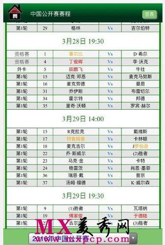2016斯诺克世锦赛赛程