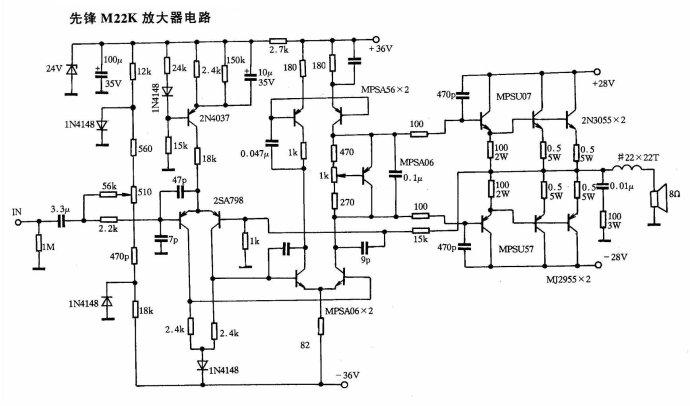 功放包括功放板制作所需要的所有电子元件
