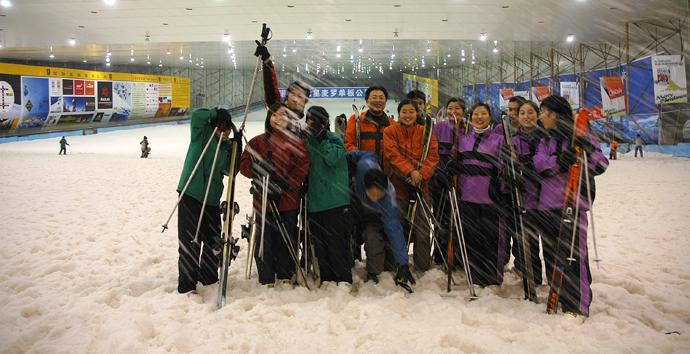 银七星室内滑雪场的场地介绍