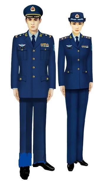 空军衣服的颜色是什么？