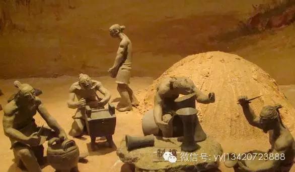 古代铸造器皿过程