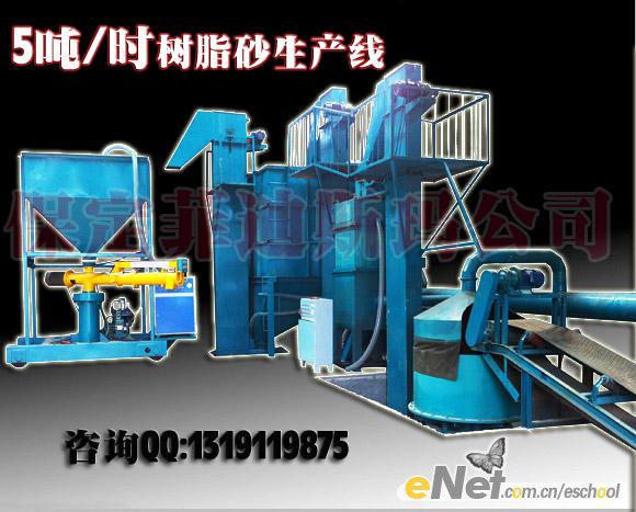 树脂砂生产线的基本参数