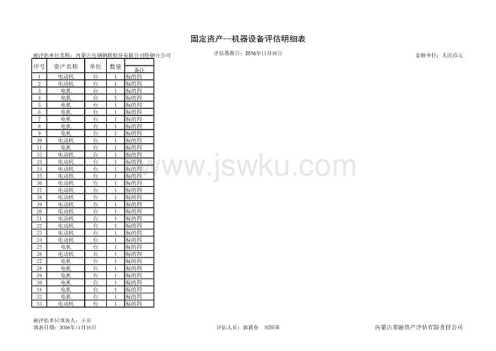 固定资产中的通用设备、专用设备分别指什么