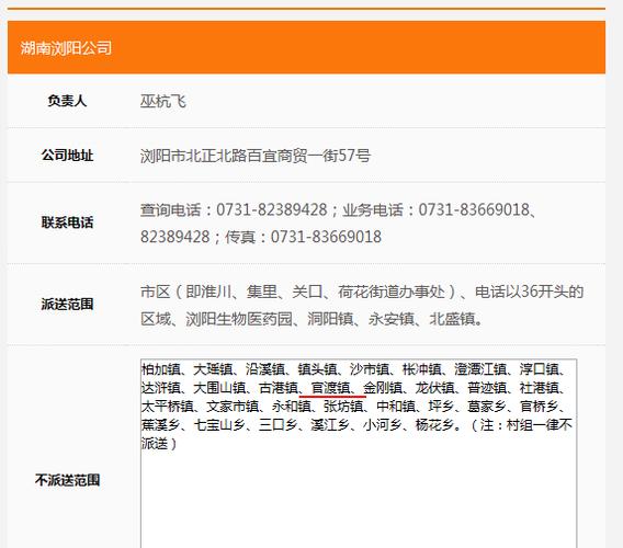 湖南邵东申通快递网点查询电话是几多？
