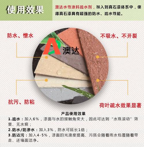 涂料疏水剂在真石罩面漆体系中，起到哪些作用？