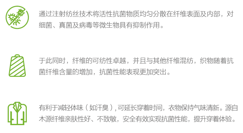 抗菌纤维的优点