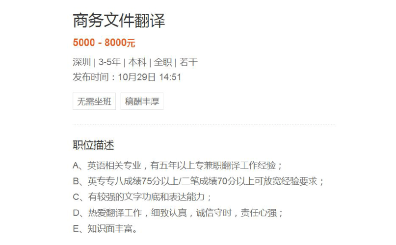 请问技术翻译岗位主要从事什么工作，应聘应如何准备？