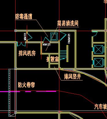 人防工程中，除尘室和扩散室之间的洞口符号14是啥意思？