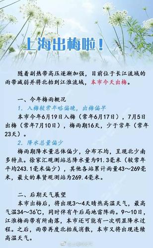 出梅是什么意思？