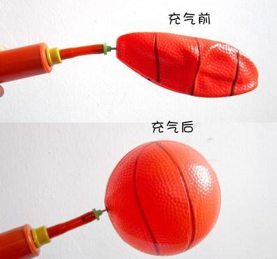 打气筒怎么给篮球打气