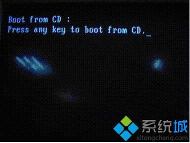 重装系统xp,按所给步骤不能进行光启