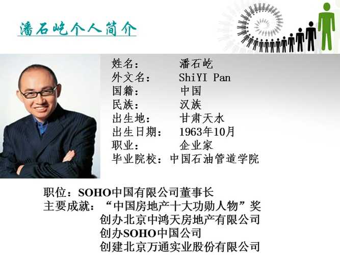 谁有潘石屹简介，谢谢!