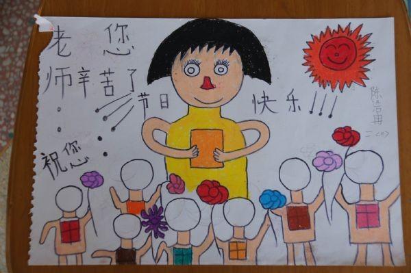 教师节了我要送老师一幅画和一封信，那幅画怎么画呢！