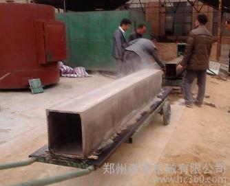 水泥烟道机是如何生产水泥烟管的？