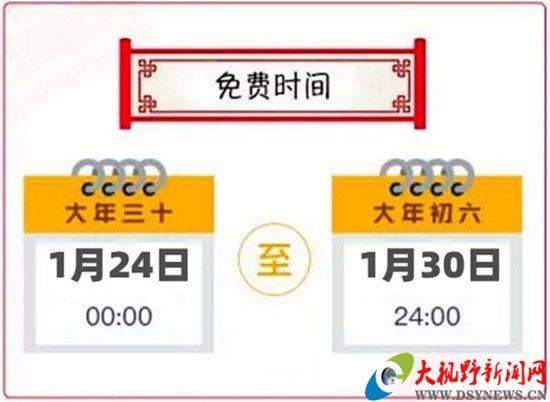 春节免过路费免多少天