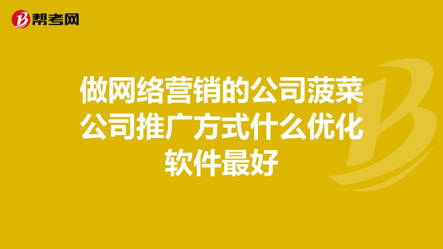 北京的网络推广公司排行，哪些做的效果好？