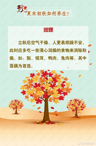 初秋养生需要注意哪些事项